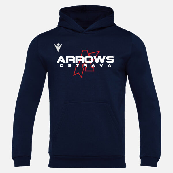 Mikina s kapucí Arrows Authentic - modrá